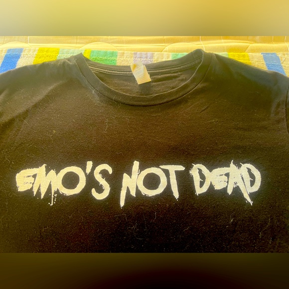 Shirts Emos Not Dead T Shirt Band Tee Black 200s Emo Punk Poshmark
